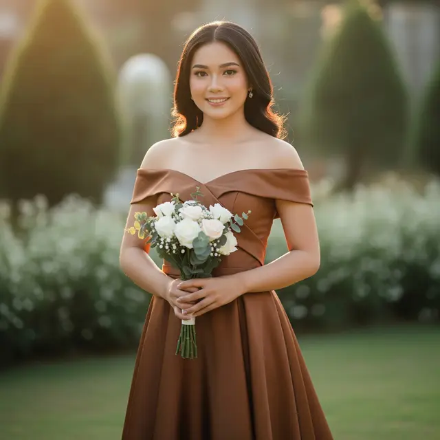 Model Baju Bridesmaid Coksu (Gemini AI)