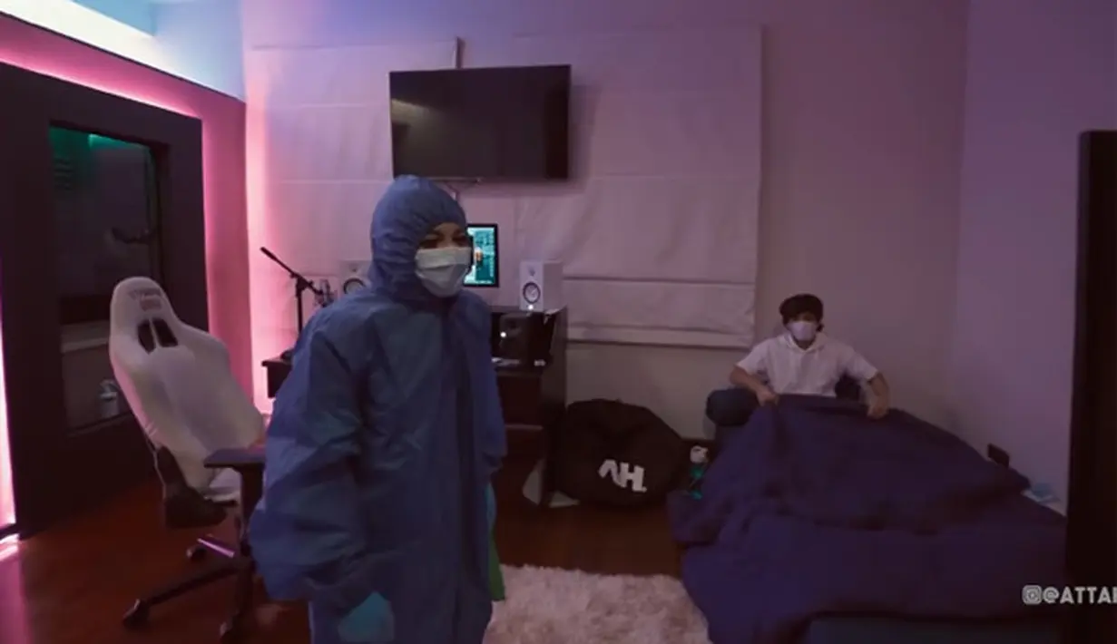 Atta Halilintar dan Aurel Hermansyah (Youtube/ Atta Halilintar)