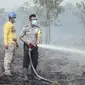 Dalam beberapa jam saja, ratusan hektare lahan di Meranti hangus terbakar. (Liputan6.com/M Syukur)