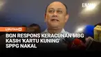 Kepala Badan Gizi Nasional (BGN) Dadan Hindayana minta maaf masih terdapat kasus keracunan dari pelayanan Makan Bergizi Gratis (MBG). Dia memastikan memberikan 'kartu kuning' terhadap sejumlah Satuan Pelayanan Pemenuhan Gizi (SPPG) yang bermasalah.