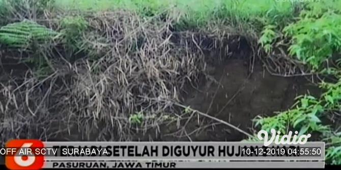 VIDEO: Akibat Hujan Deras, Tanah di Lereng Gunung Bromo Retak 300 Meter