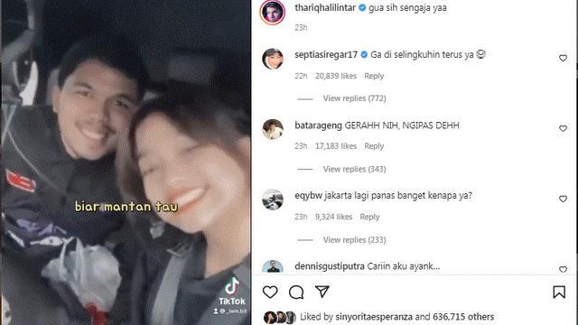 Thariq Halilintar pamer kemesraan dengan Fuji sindir Chika