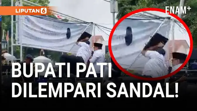 VIDEO: Dilempari Sandal! Bupati Pati Sudewo Minta Maaf