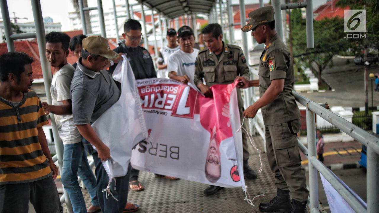 Penertiban APK Peserta Pemilu 2019