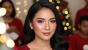 8 Inspirasi Makeup Natal yang Elegan dan Glowing, Cocok untuk Ibadah hingga Acara Keluarga (Foto: Gemini AI)