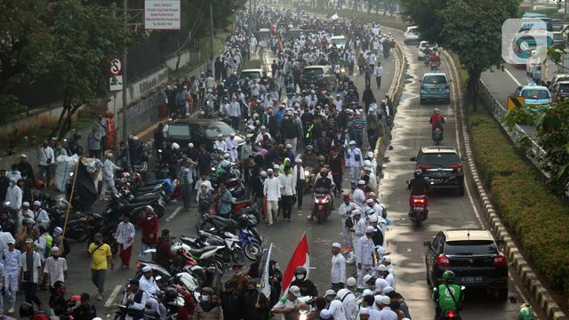 FOTO: Kemacetan Akibat Aksi Unjuk Rasa