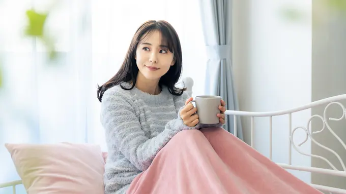 wanita januari selimut