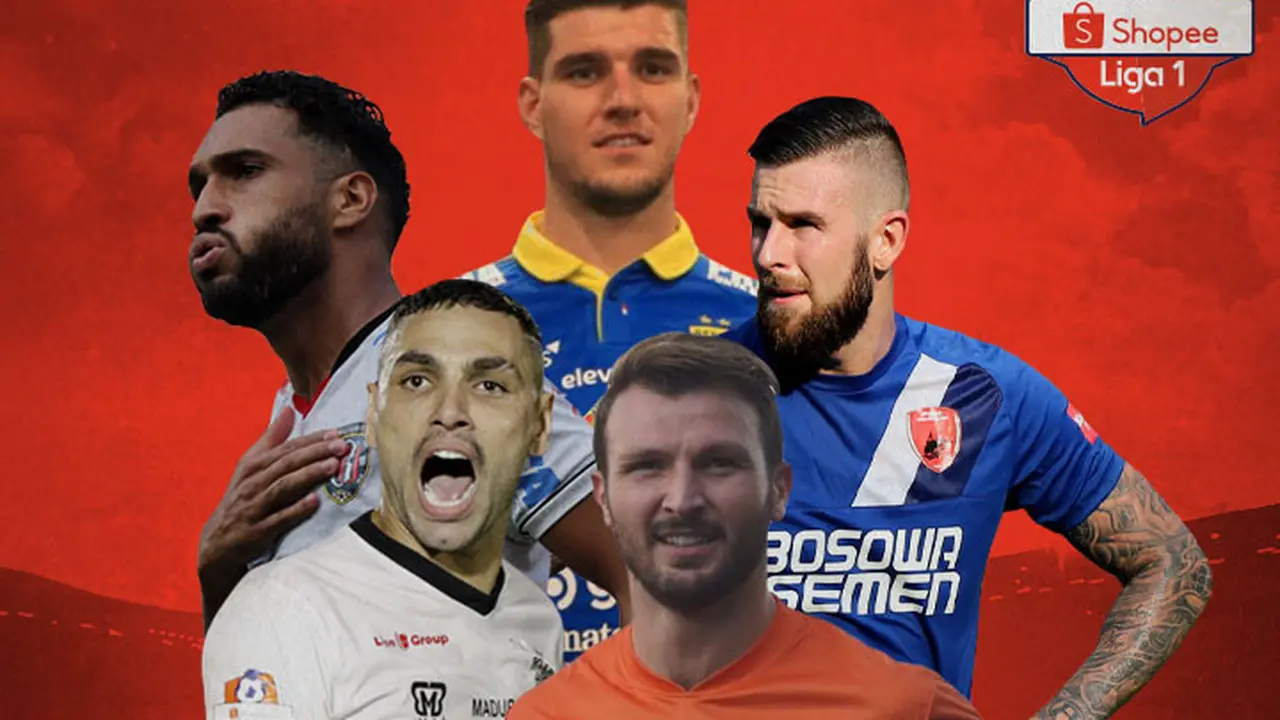 Liga 1 - Ilustrasi Jaime, Nick Kuipers, Willian Pacheco, Marco Motta, Aaron Evans
