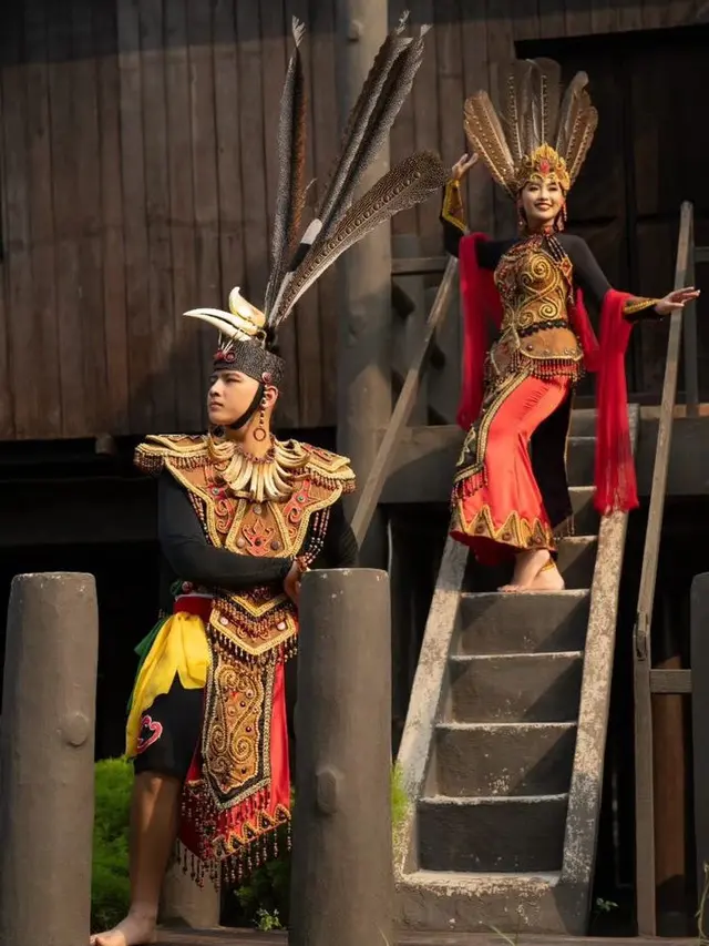 Prewedding Putri Andika Perkasa, Angela Perkasa Kenakan 7 Pakaian Adat Indonesia. [@hafizzyakbar]