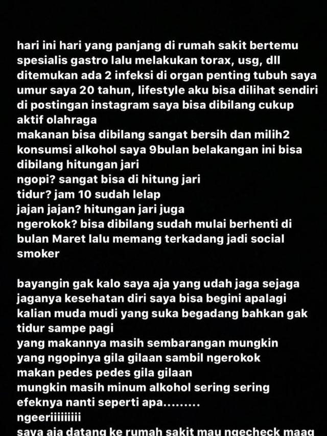 Unggahan Salmafina Sunan (Instagram/ salmafinasunan via Merdeka.com)