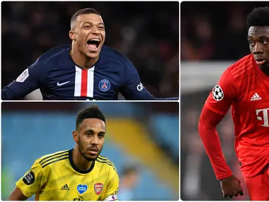 Memiliki kecepatan berlali menjadi keuntungan bagi pesepak bola untuk melakukan serangan balik atau turun membantu lini pertahan. Kylian Mbappe menjadi satu pesepak bola dengan kecepat lari yang mengagumkan. Berikut 6 pesepak bola tercepat di dunia saat ini. (kolase foto AFP)