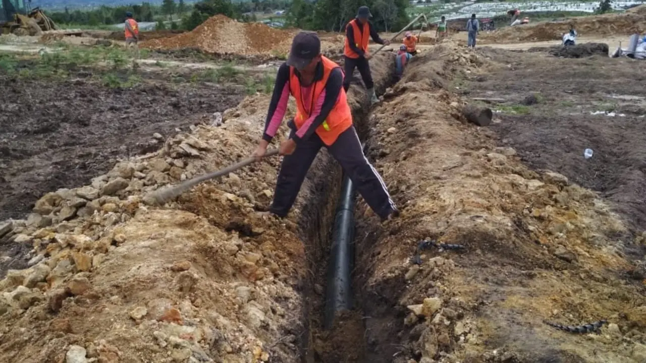 Pembangunan food estate sebagai lumbung pangan baru di Sumatera Utara.