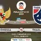 Piala AFF U-15 2019: Indonesia vs Thailand. (Bola.com/Dody Iryawan)