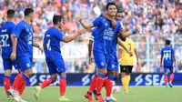 Arema Menutup Launching Tim dengan Kemenangan Telak atas Barito Putera