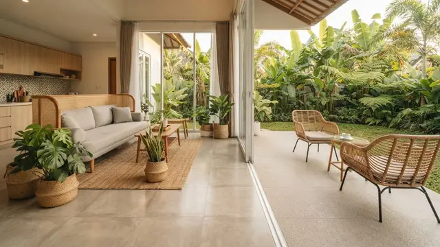 Desain Rumah Type 60 dengan Ruang Terbuka