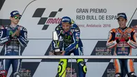 Valentino Rossi sudahi puasa kemenangan di Jerez.