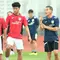 Hokky Caraka dan Gerald Vanenburg dari Timnas Indonesia U-23 (Instagram/geraldvanenburgofficial)