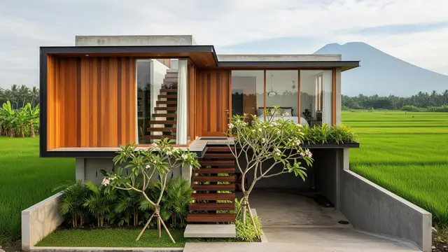 Model Rumah Sederhana Tapi Mewah yang Cocok untuk Lahan Kecil/ Ilustrasi AI