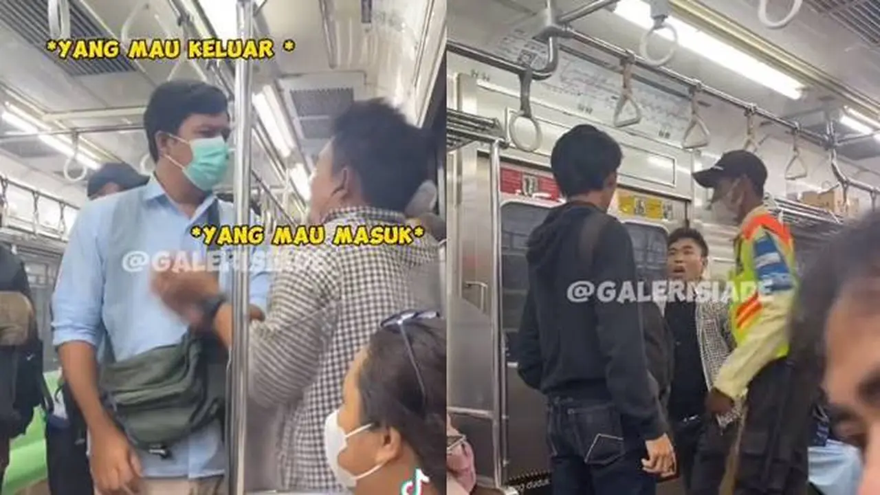 Sabarnya Setipis Tisu, Momen Keributan di KRL Karena Senggolan Ini Viral