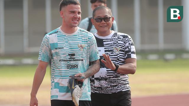 Calvin Verdonk - Latihan Timnas Indonesia