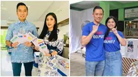 Edhie Baskoro Yudhoyono dan Aliya Rajasa-Agus Harimukti Yudhoyono (AHY) dan Annisa Pohan saat melakukan pencoblosan di Pemilu 2019. (dok. Instagram @ibasyudhoyono/https://www.instagram.com/p/BwV5F3_F3-j/ Bintang Radityo)