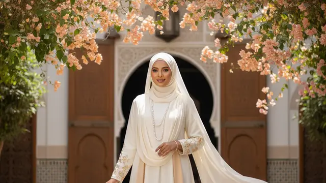 Warna Gamis untuk Kulit Sawo Matang