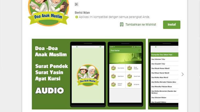 Aplikasi Doa-doa Harian Anak Muslim