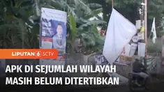 Hari ini telah memasuki masa tenang kampanye pemilu dan alat peraga kampanye sudah mulai ditertibkan. Kami sudah terhubung dengan reporter Liputan 6 Pagi, Nadira Ali.
