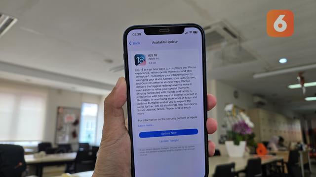 Ilustrasi: Update iOS 18