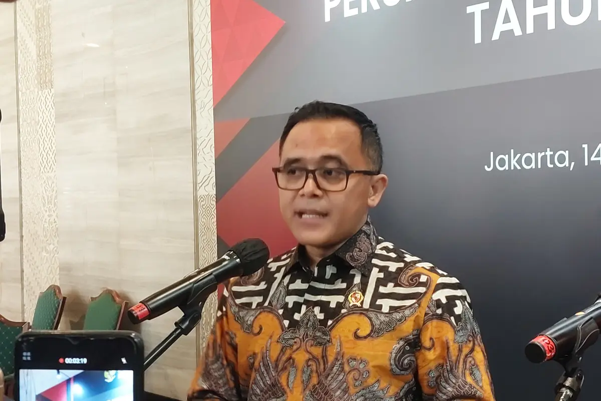 Menteri Pendayagunaan Aparatur Negara dan Reformasi Birokrasi (PAN RB) Abdullah Azwar Anas dalam Rapat Koordinasi Nasional Persiapan Pengadaan ASN 2024, di Hotel Bidakara, Jakarta, Kamis (14/3/2024). (Arief/Liputan6.com)