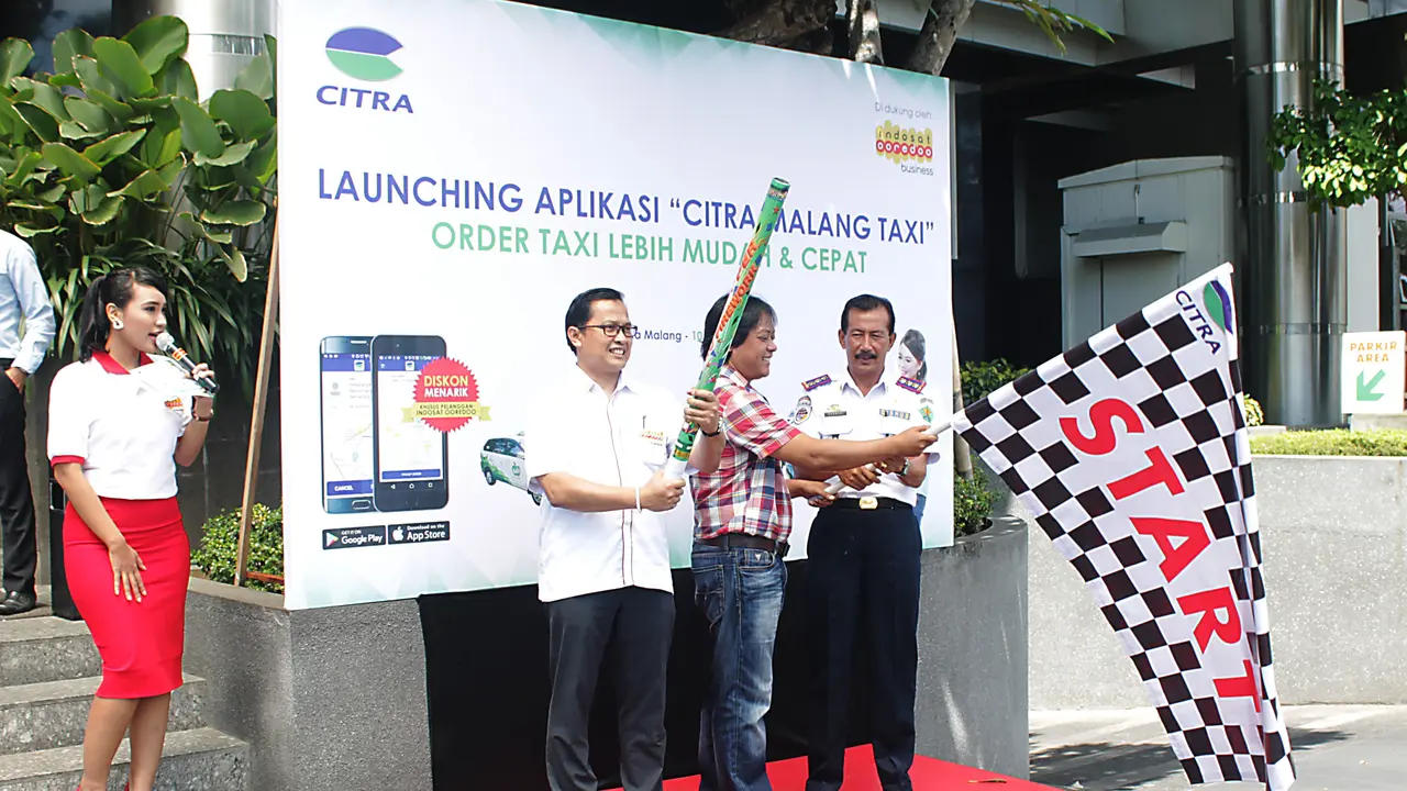 Indosat kerja sama taksi online di Malang