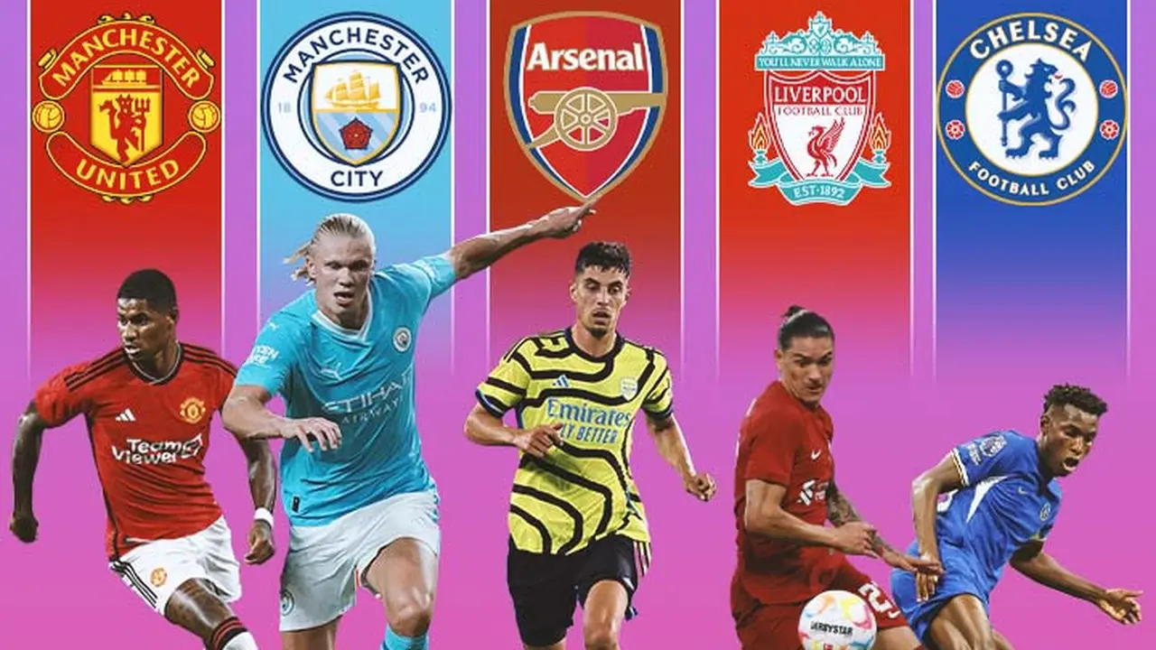 Premier League - Marcus Rashford, Erling Haaland, Kai Havertz, Darwin Nunez, Nicolas Jackson