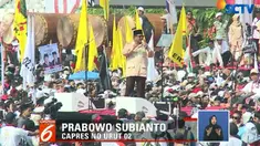 Kehadiran Prabowo-Sandi bersama pimpinan parta politik pendukung disambut antusias oleh massa yang hadir, baik yang berada di lapangan maupun di tribun GBK.