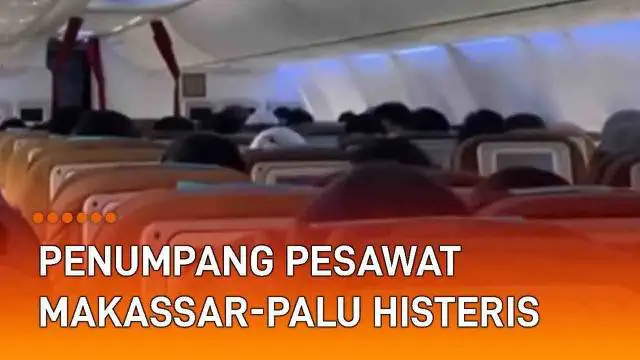 Momen menegangkan terekam kamera penumpang pesawat Garuda Indonesia. Pesawat dengan nomor penerbangan GA 608 rute Makassar-Palu alami turbulensi pada Minggu (29/5/2022). Guncangan pesawat berkali-kali terjadi dan membuat penumpang histeris.
