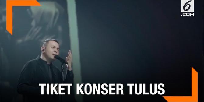 VIDEO: Tiket Konser Tulus Ludes dalam Waktu 3 Jam