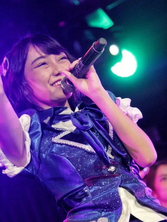 GM theater JKT48, Melody berharap dengan 16 sinbatsu Janken Competition berharap semua membernya bisa dikenal. Sebagai GM, kali ini ia tidak ikut terlibat dalam single tersebut. (Adrian Putra/Bintang.com)