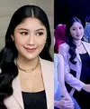 Jadi pembicara talkshow, Erina Gudono tentu tampil lebih professional. Menantu Presiden Jokowi itu mencuri perhatian dengan penampilan ala lady boss-nya. [@fidelhertamakeup/@erinagudono]