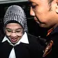 Sylviana Murni memenuhi panggilan Bareskrim di Gedung Ombudsman, Jakarta, Senin (30/1). (Liputan6.com/Faizal Fanani)