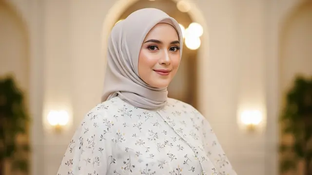 Model Atasan Lebaran 2026 Motif Floral Kecil  Biar Terlihat Fresh (AI)
