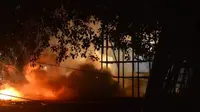 Ledakan kembang api di Kuil Puttingal. (BBC)