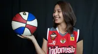 Pebasket putri Indonesia, Hanum Fasya berkunjung ke kantor redaksi Liputan 6, Jakarta, Kamis (13/5/2015).  (Bola.com/Vitalis Yogi Trisna)