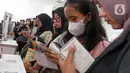 Bursa kerja Job Fair Jakarta ini gratis dan terbuka untuk umum serta menghadirkan puluhan perusahaan dari berbagai sektor dengan ribuan lowongan kerja, mulai dari level staf hingga manajerial. (Liputan6.com/Herman Zakharia)
