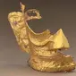 Topeng emas seremonial berusia 3.000 tahun ditemukan di situs arkeologi Sanxingdui, China (Weibo/Sanxingdui Museum)