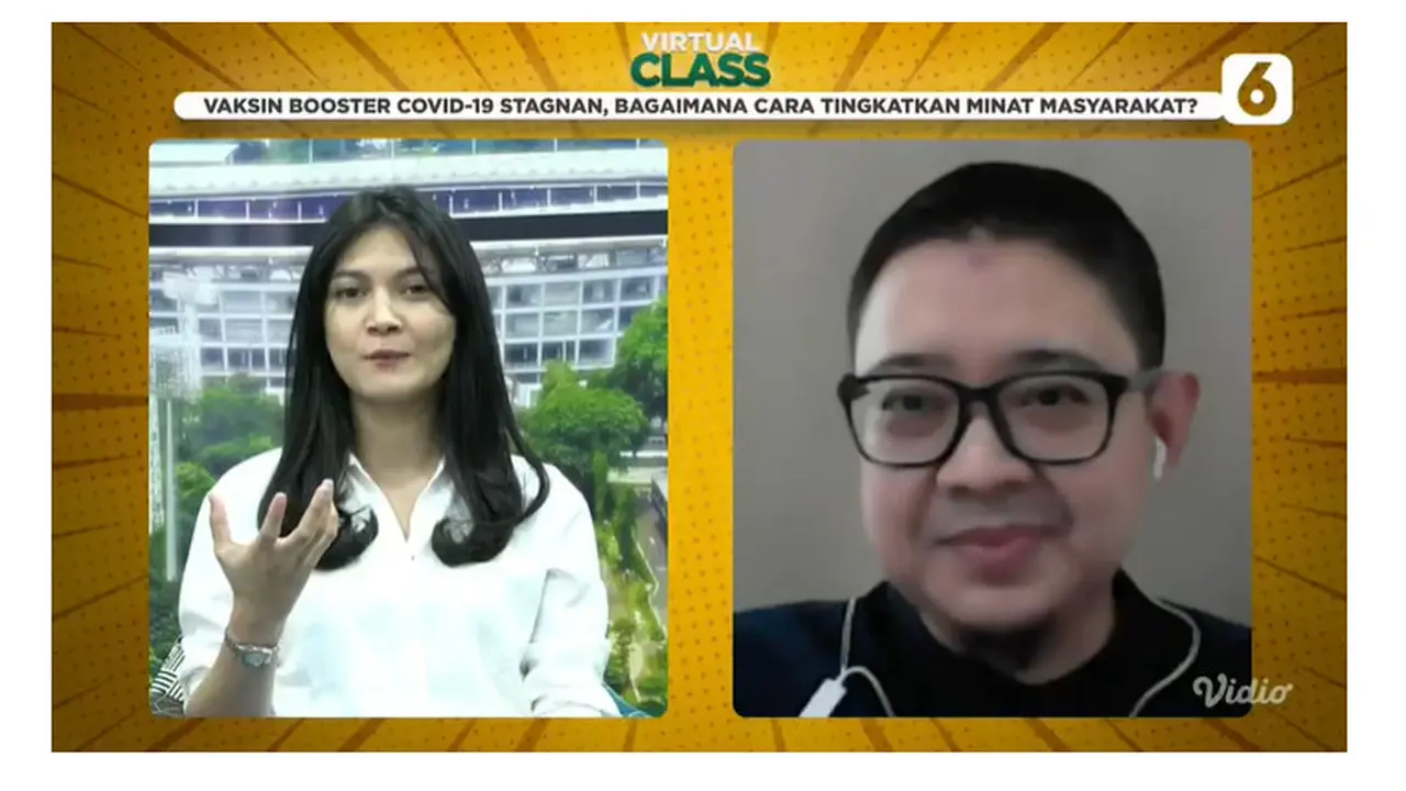 Virtual Class "Vaksin Booster Covid-19 Stagnan, Bagaimana Cara Tingkatkan Minat Masyarakat?"