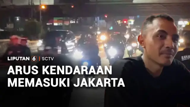 Arus Balik, Antrean Kendaraan Memasuki Jakarta
