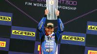 Aldi saat juara di race 2 WorldSSP 300 Ceko akhir Juli 2023. (Dok. Yamaha)