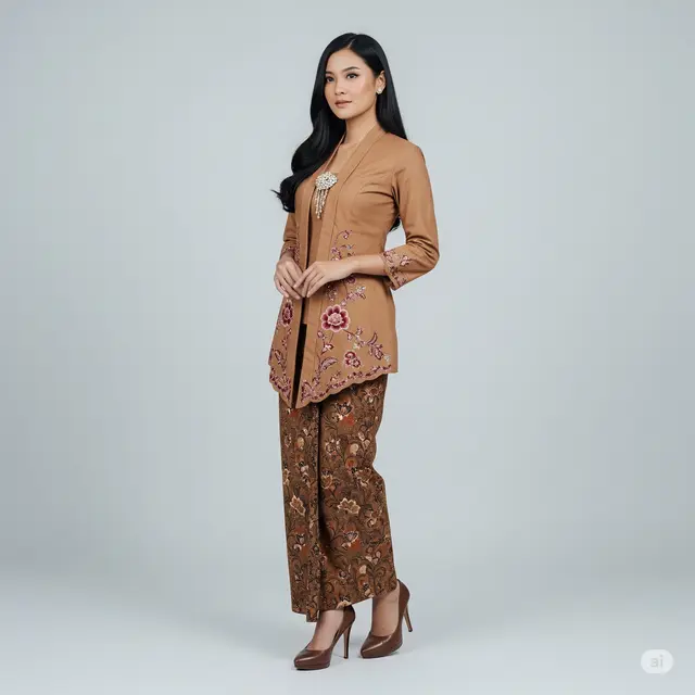 7 Model Kebaya Batik Modern Simple untuk Tampilan Elegan