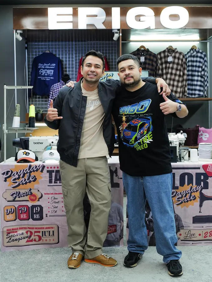 Gandeng Raffi Ahmad, Sesi Shopee Live Erigo Tembus Rekor Omzet 5 Miliar Kurang dari 10 Menit