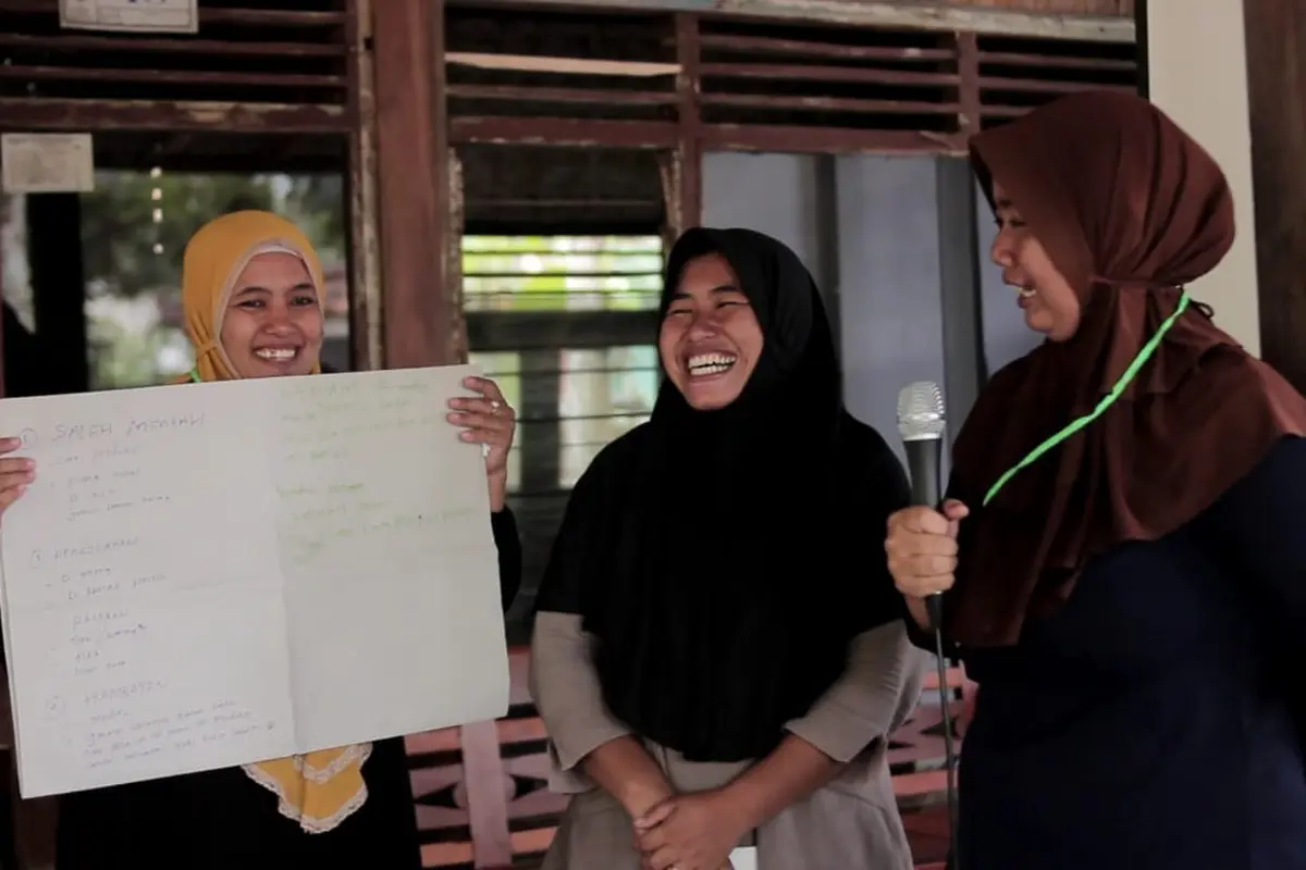 Puncak kegiatan dari Rekam Reka Desa 'Designing Culture', sebuah kegiatan pemajuan kebudayaan desa Kemendikbudristek RI.(Foto: Akhmad Fadli untuk Liputan6.com)