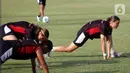 Namun, hingga Jumat (20/6/2025), baru ada 30 pemain yang bergabung dalam latihan di Lapangan Latih Jakarta International Stadium (JIS). (Liputan6.com/Helmi Fithriansyah)